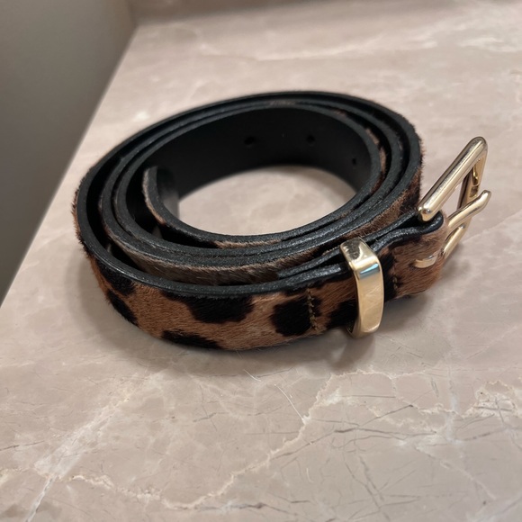 J Crew Leopard Print Belt